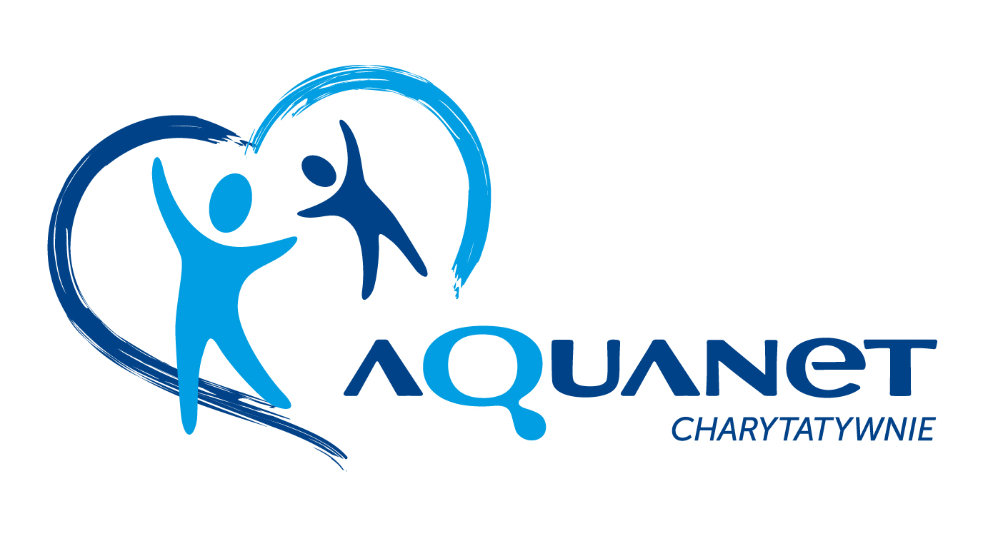 logotyp dotyczący działalności charytatywnej spółki Aquanet